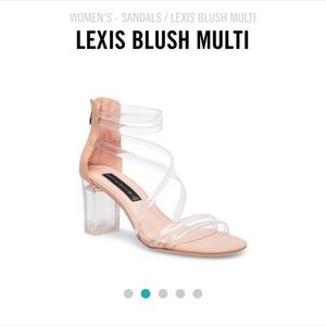 Steve Madden block heel acrylic heels